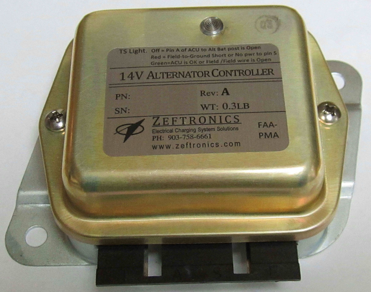 R15100 Rev A 14V Alternator Controller Voltage Regulator with Field-to-Ground Short Protection