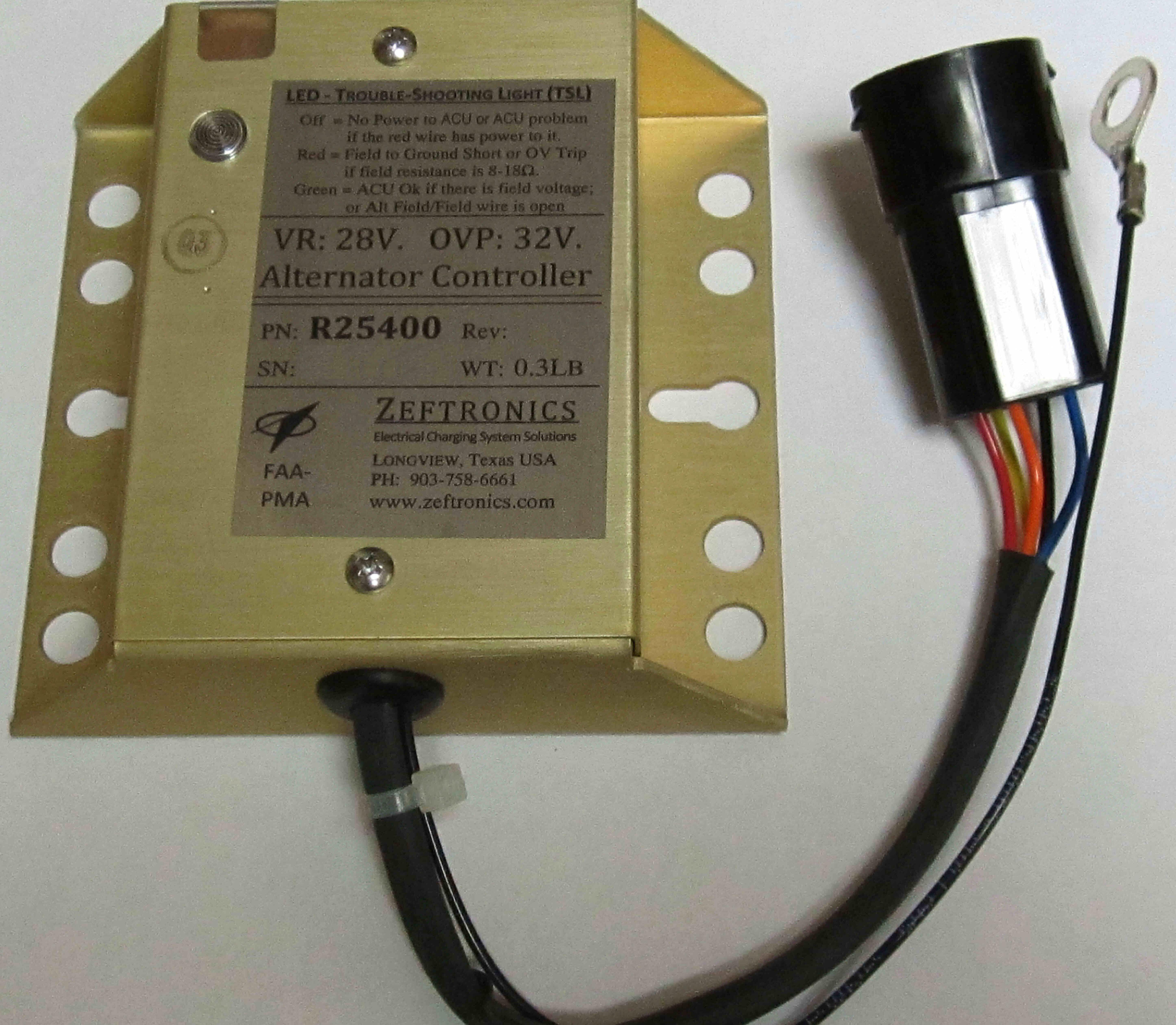 VR500-0101 Cessna 182Q Voltage Regulator Volts: 28